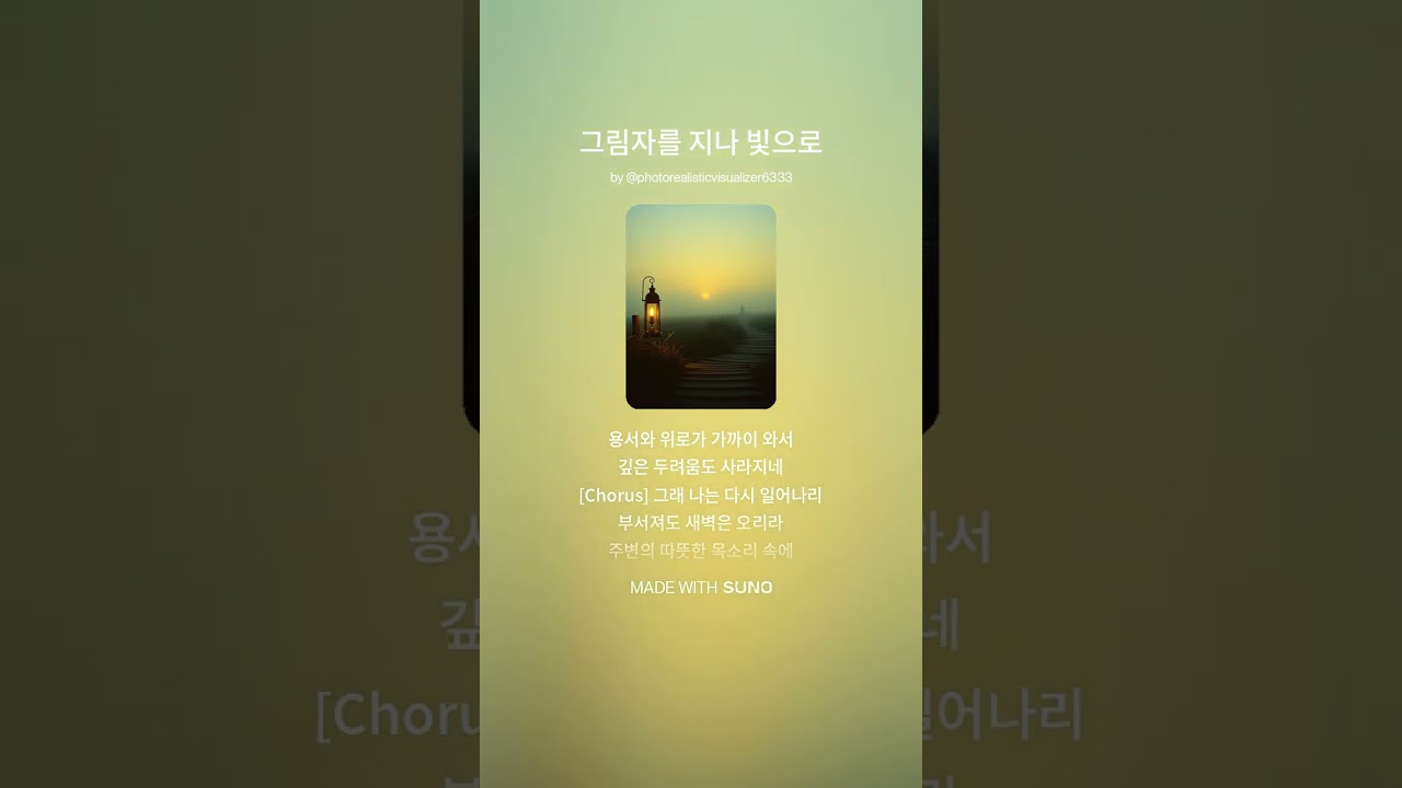 그림자를 지나 빛으로 #힐링음악 #도전 #희망