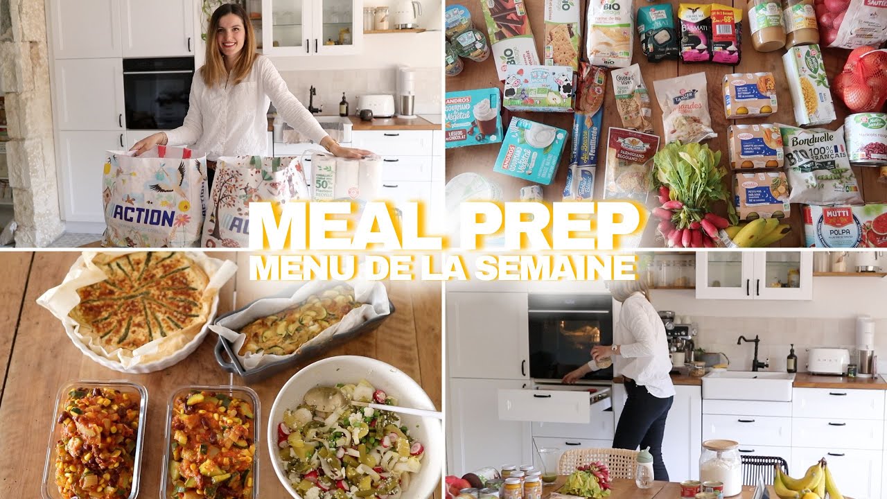 MEAL PREP + menu de la semaine + retour de courses 92€ | tribulationsdanais