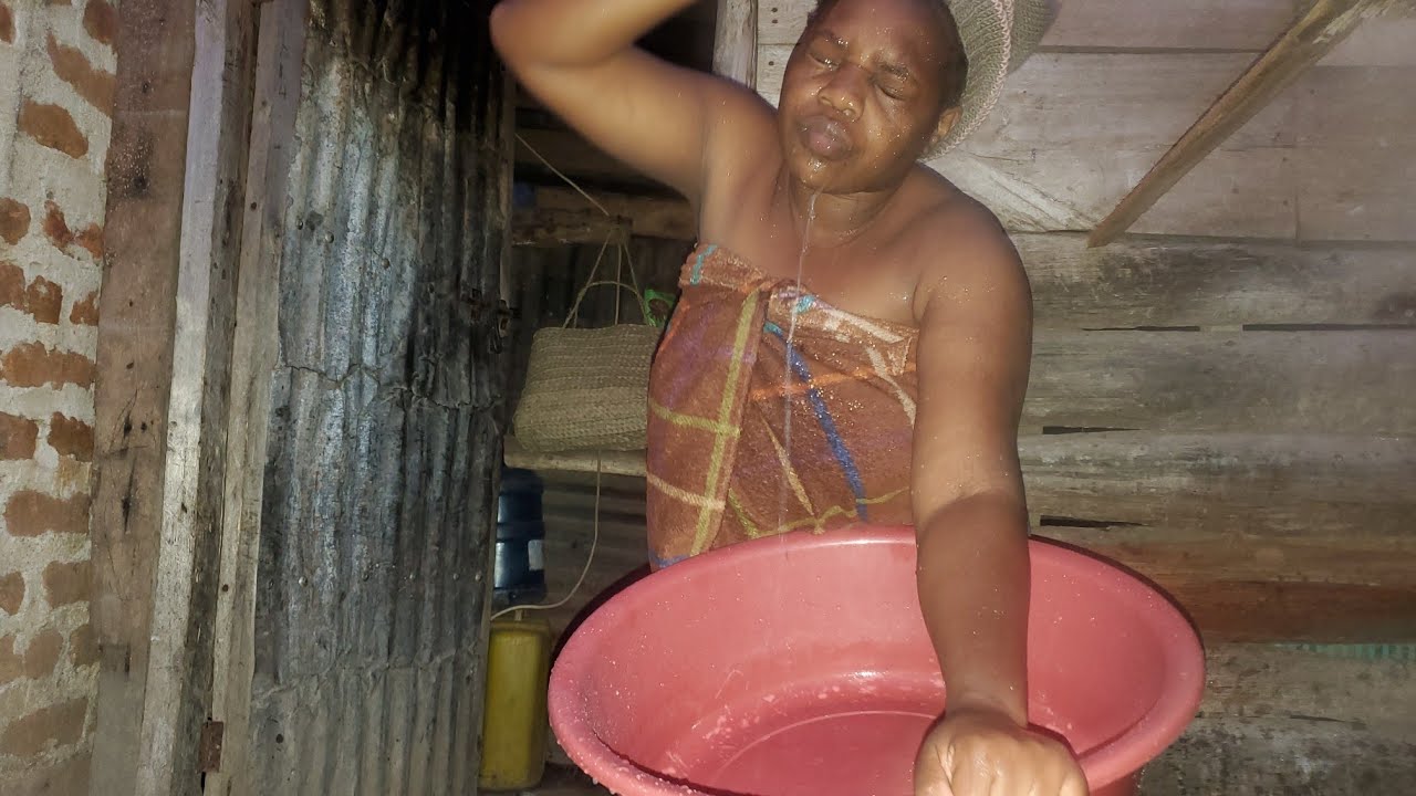 Bathing rituals//African village life
