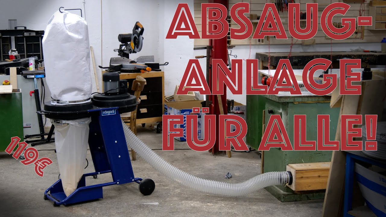 Endlich eine bezahlbare Absauganlage für Heimwerker | Scheppach HD12 Absauganlage TEST