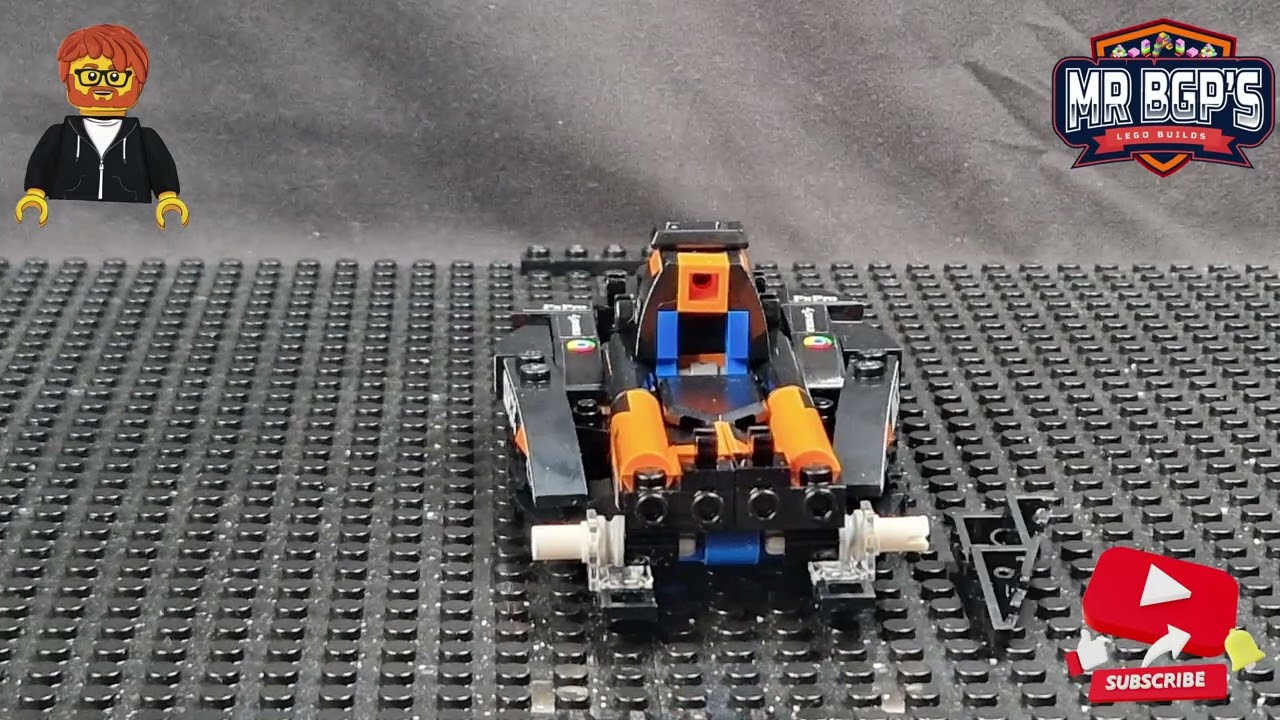 Lego Speed Champions McLaren F1 Car Built in Stop Motion Animation 