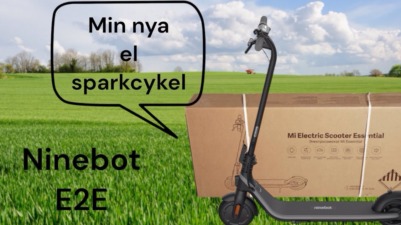 Visar min nya El-sparkcykel (Ninebot E2E)