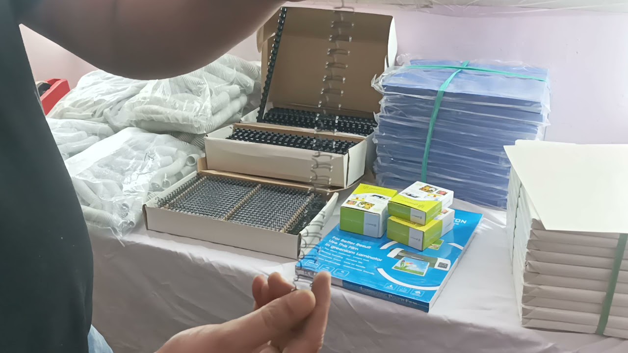 Spiral Comb Wiro Binding Rings/ PVC OHP File Cover For All Binding Machines Lamination sheets pouch