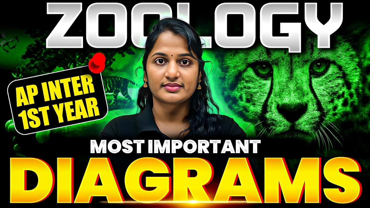 Zoology Most Important Diagrams 🔥 | AP Inter 1st Year | Score High in IPE 2026
