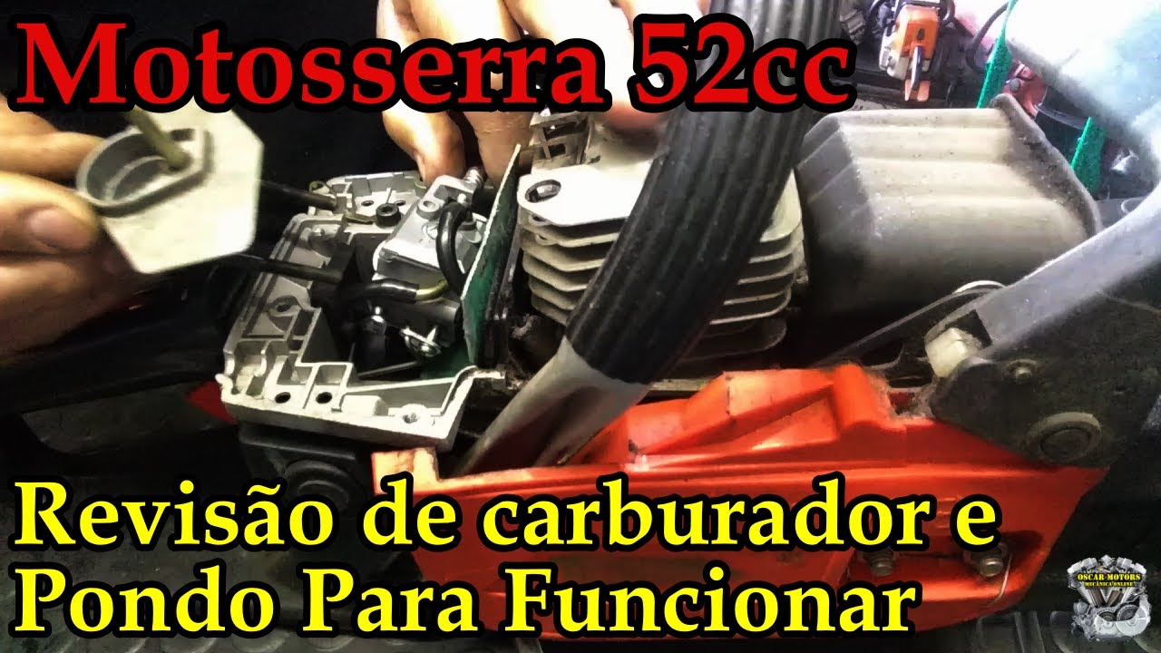 Motosserras Importadas: Toyama, Tekna, Shimura e etc. Limpeza Carburador
