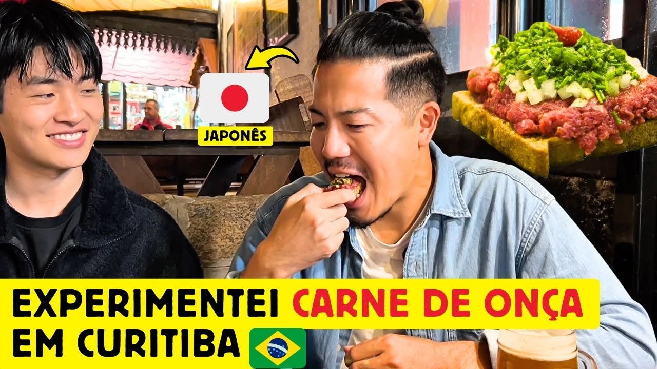 Um japonês experimentou carne de onça em Curitiba 