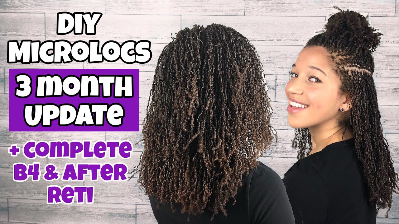 DIY MICROLOCS | 3 MONTH UPDATE | Complete B4 and After Reti | Interlock Method