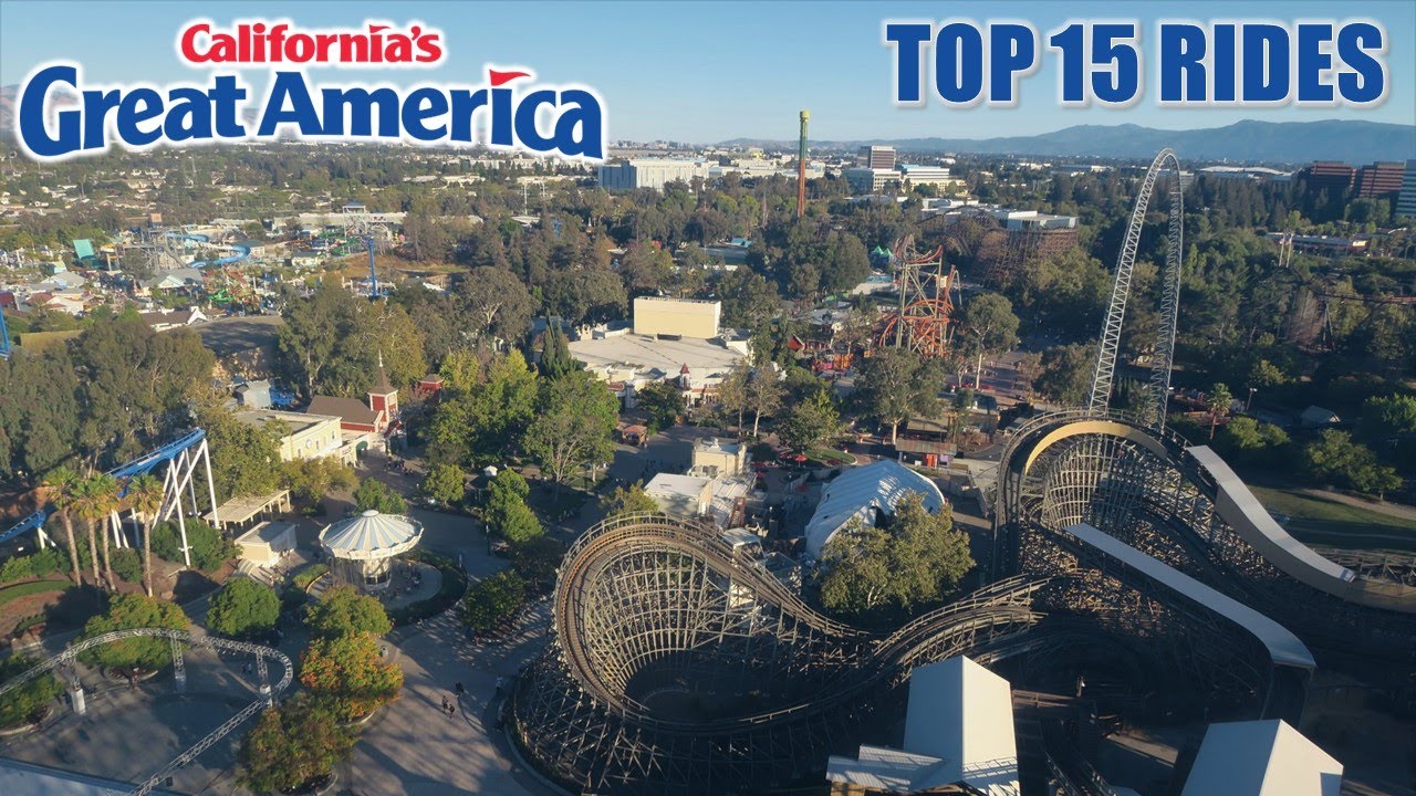 15 лучших аттракционов в парке Great America в Калифорнии