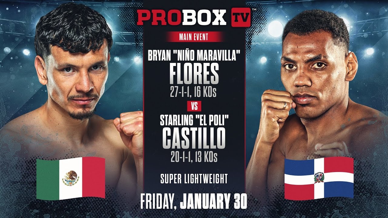 🔴 LIVE: ProBox TV Presents Contender Series | Bryan Flores VS Starling Castillo #boxing #live