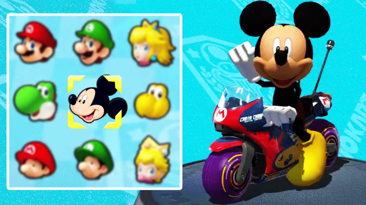 Mickey Mouse in Mario Kart 8 Deluxe