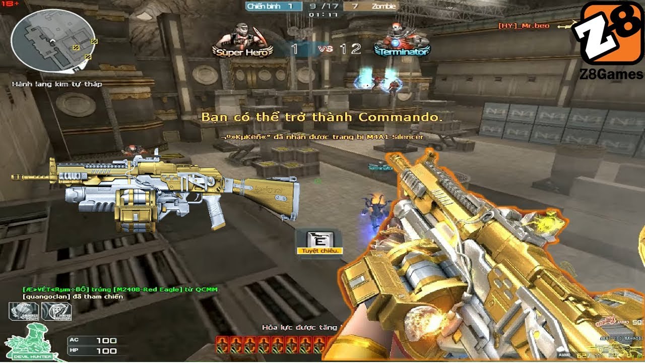 Crossfire NA 2.0 : AK 47 Buster Gold - Hero Mode X - By Rua Ngao Zombie V4