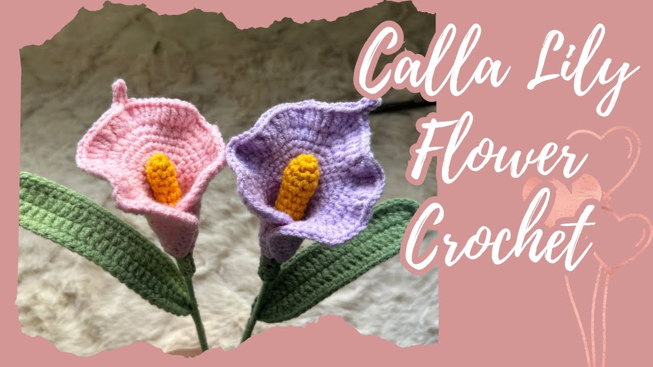 HOW TO CROCHET CALLA LILY FLOWER 🌼🌸| Beginner Tutorial #crochet #crochettutorial #howtocrochet