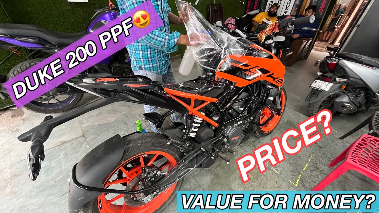 PAINT PROTECTION FILM ON DUKE 200🔥PPF ON DUKE 200😍DUKE 200 PPF🔥DUKE 200 PPF PRICE😱VALUE 4 MONEY?