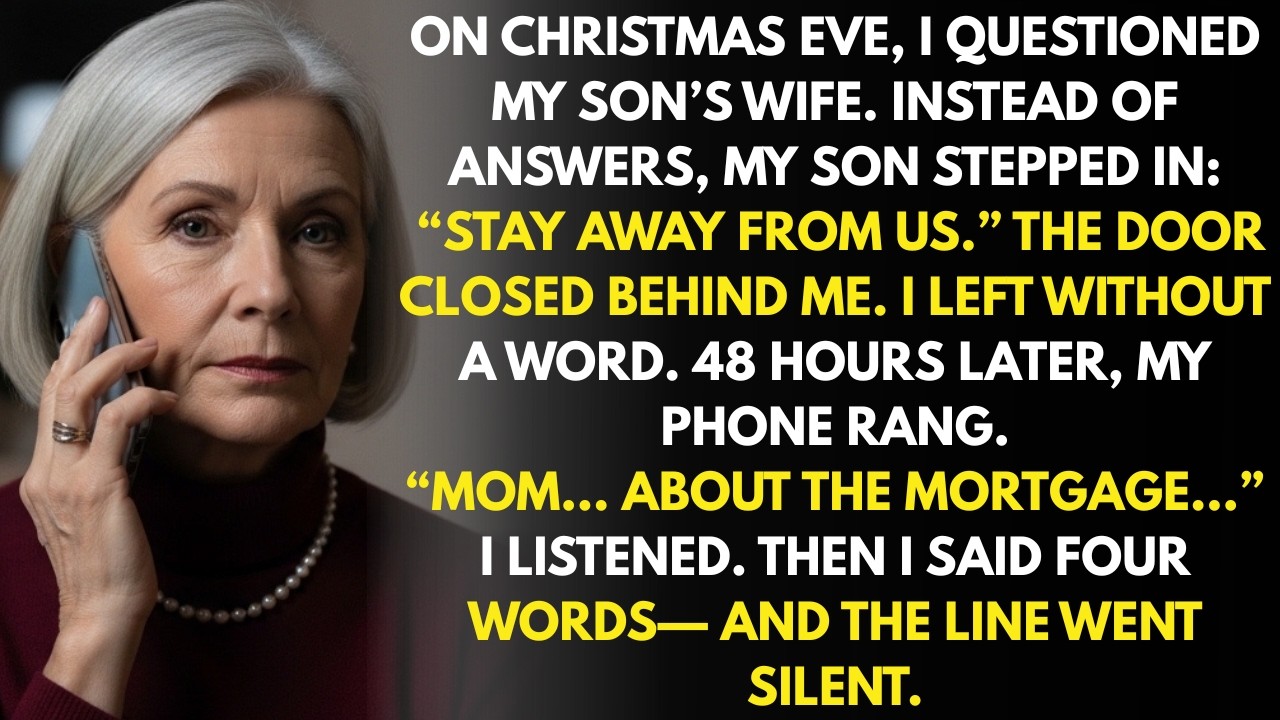 On Christmas Eve, My Son Told Me to Stay Away — Two Days Later, He Called About the Mortgage