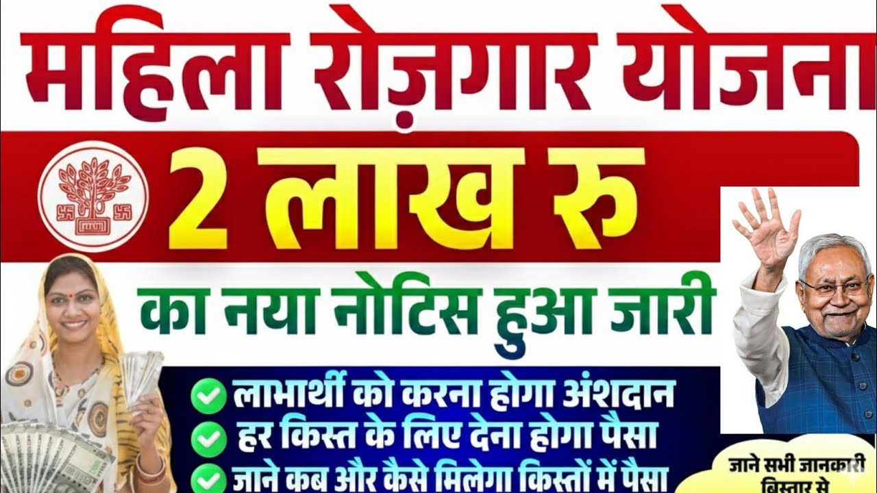 खुशखबरी! महिला रोजगार योजना ₹2,00,000 मिलना शुरू | ऐसे करें आवेदन (Step by Step)