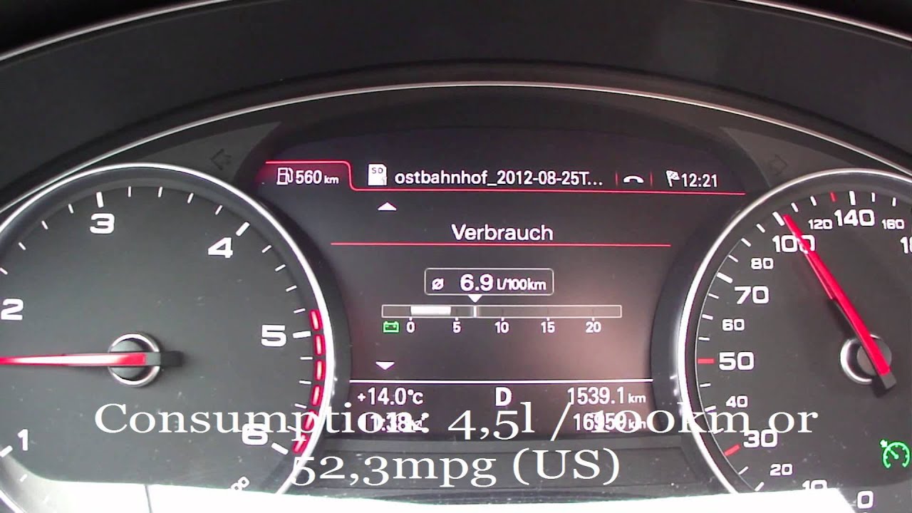 2012 Audi A6 3.0 TDI Fuel Consumption