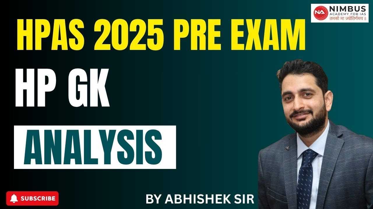 HPAS 2025 | Himachal Gk | Complete Analysis | Nimbus Academy #has #hpas #answerkey