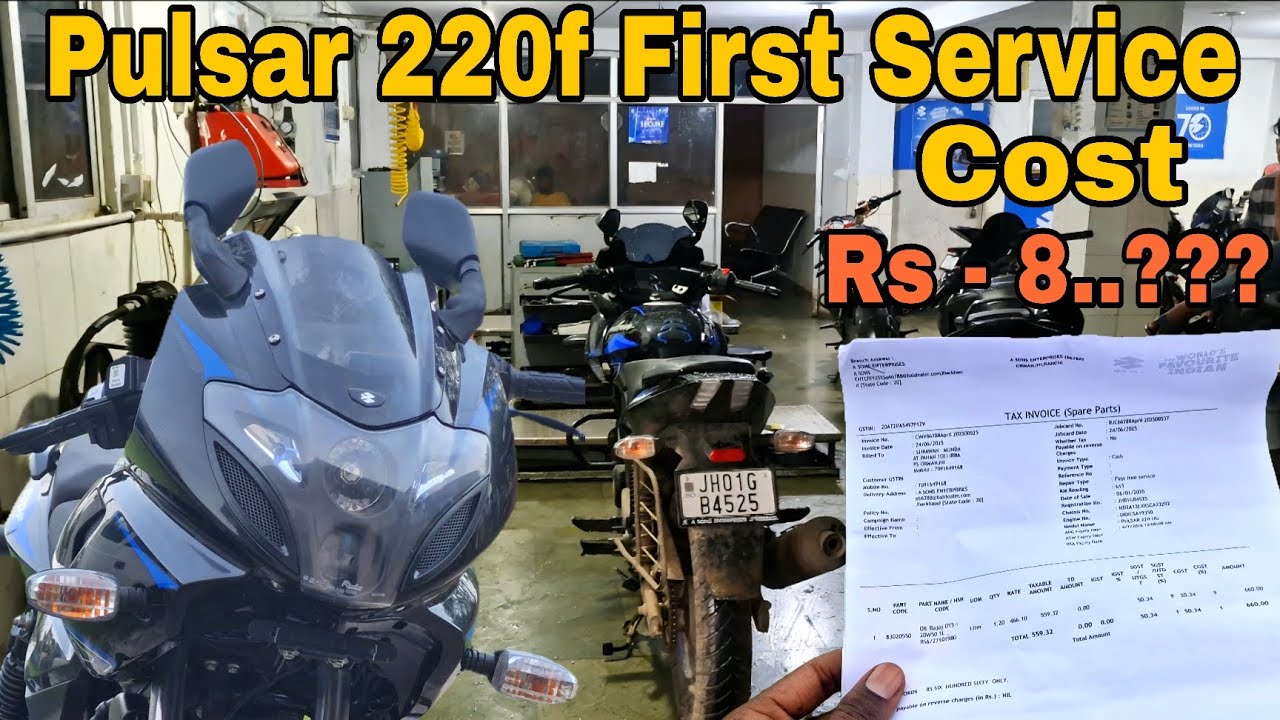 First Service 🔧🔧 Experience Of My Bike 🏍 | Pulsar 220f First Service | Bajaj