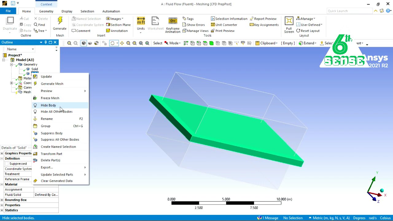 Dynamic Mesh for Resistance Prediction of Planing Hull in ANSYS Fluent
