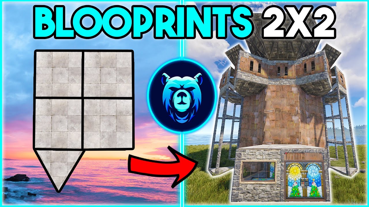 ЛУЧШЕЕ расширение 2x2 от Blooprint | Rust Base Design (2024)