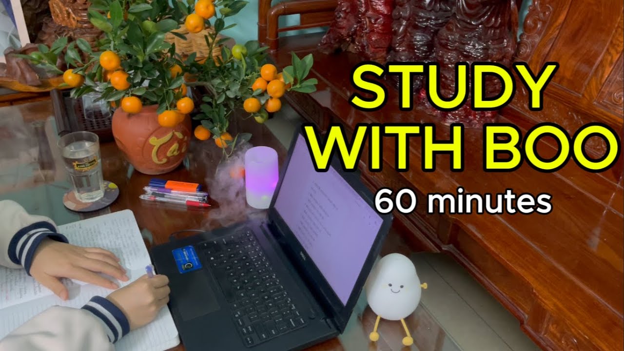 #161: 🍵 1 HOUR STUDY WITH ME 🧠 | Early Morning | Real Time | No Break | Fire Crackling Sound