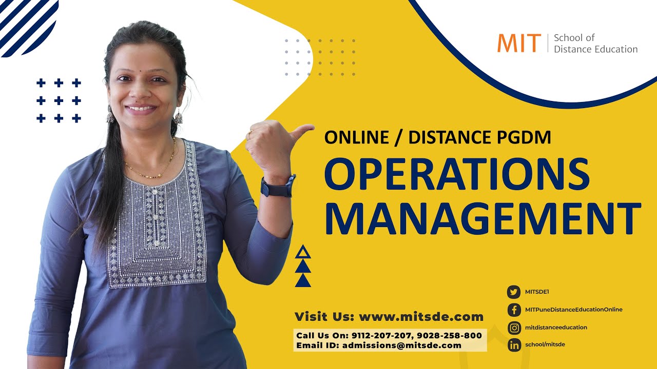 Online / Distance PGDM Operations Management