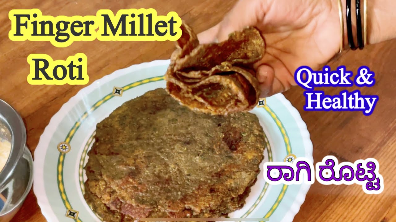 Healthy Recipes | Finger millet roti| Ragi Roti