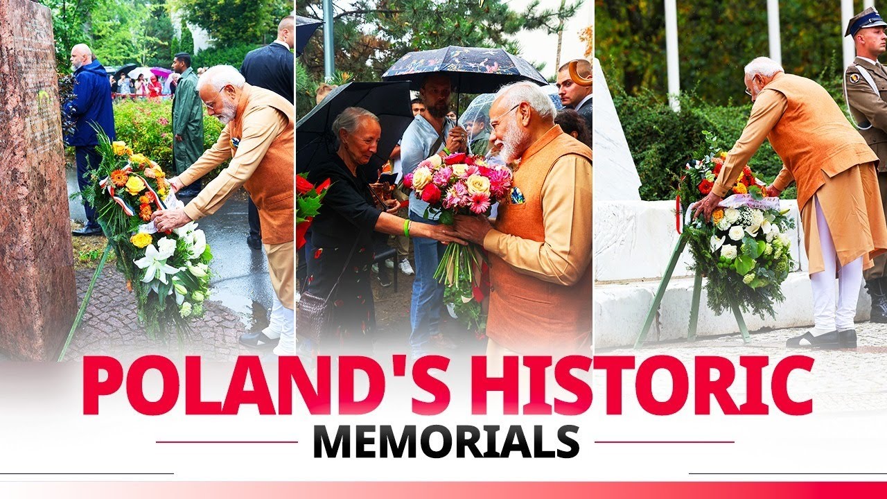 PM Modi visits iconic memorials in Poland