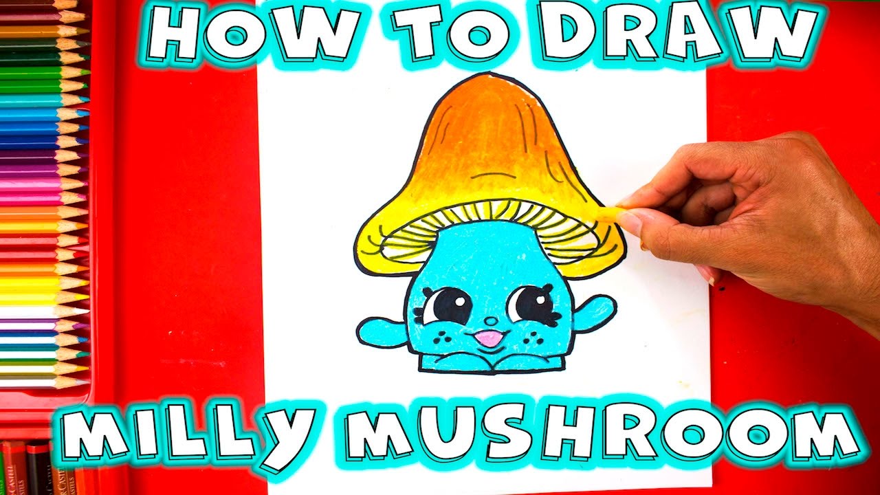 How to Draw Milly Mushroom - Shopkins Toys Shopkins videos