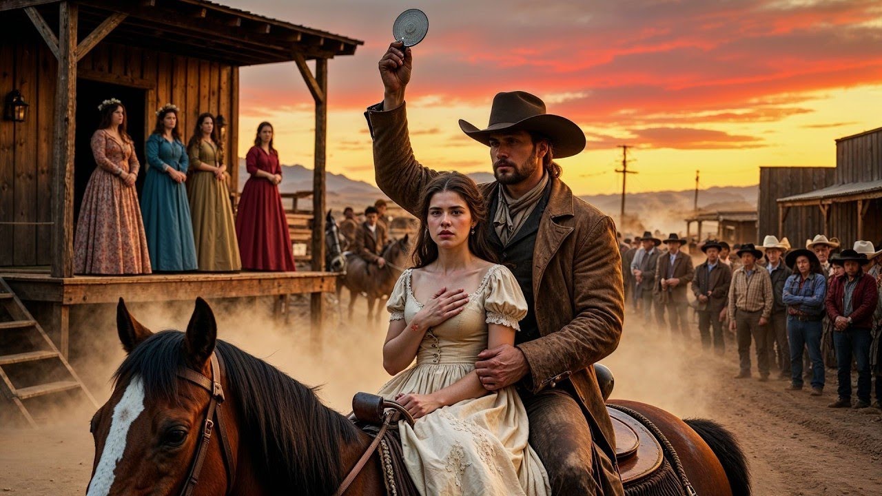 She Was the Last Bride Left at the Border Town Auction —Then a Broken Cowboy Raised His Hand...