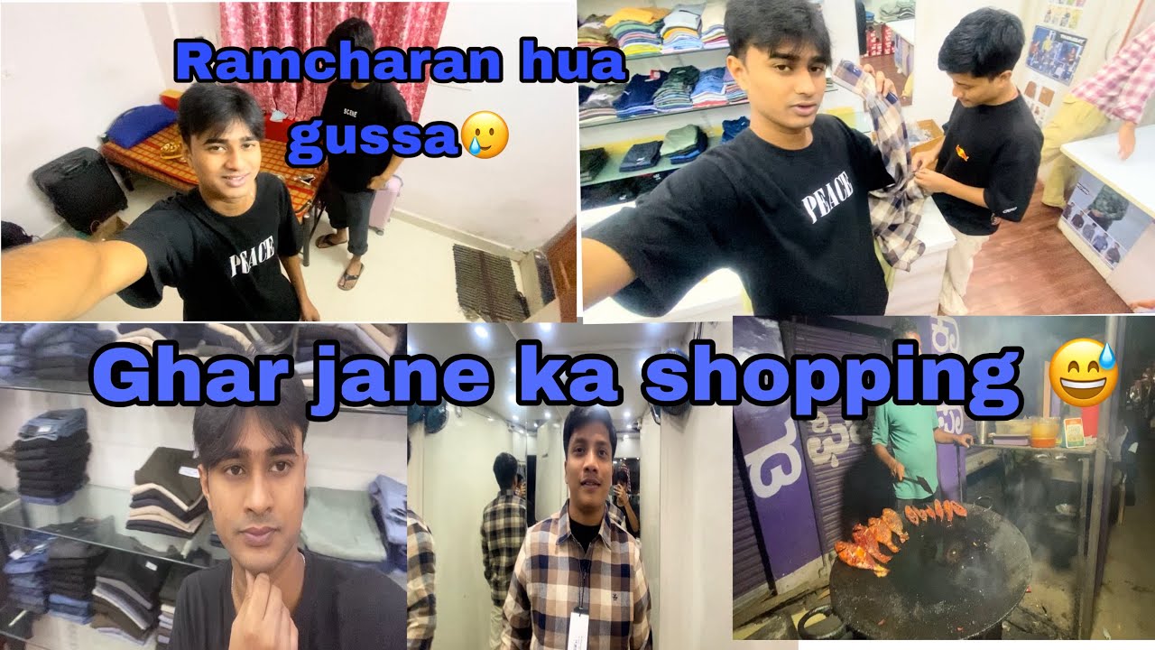 Ghar jane ka shopping || Ramcharan hua gussa 🥲