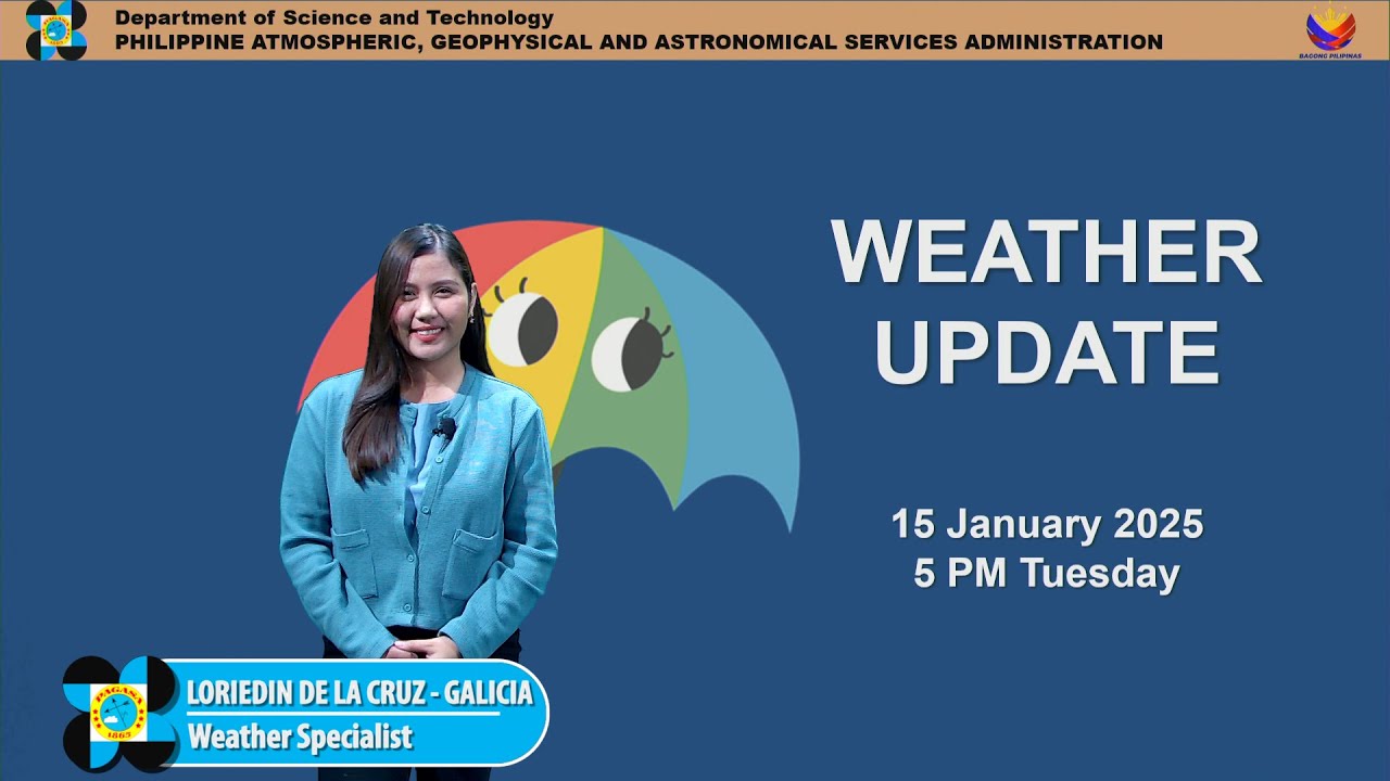Public Weather Forecast issued at 5PM | January 15, 2025 - Wednesday