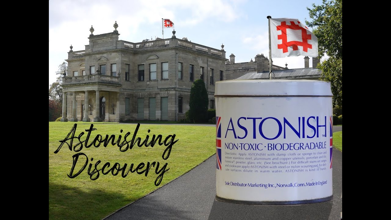Astonish cleaning product discovered by the English Heritage at Brodsworth Hall.