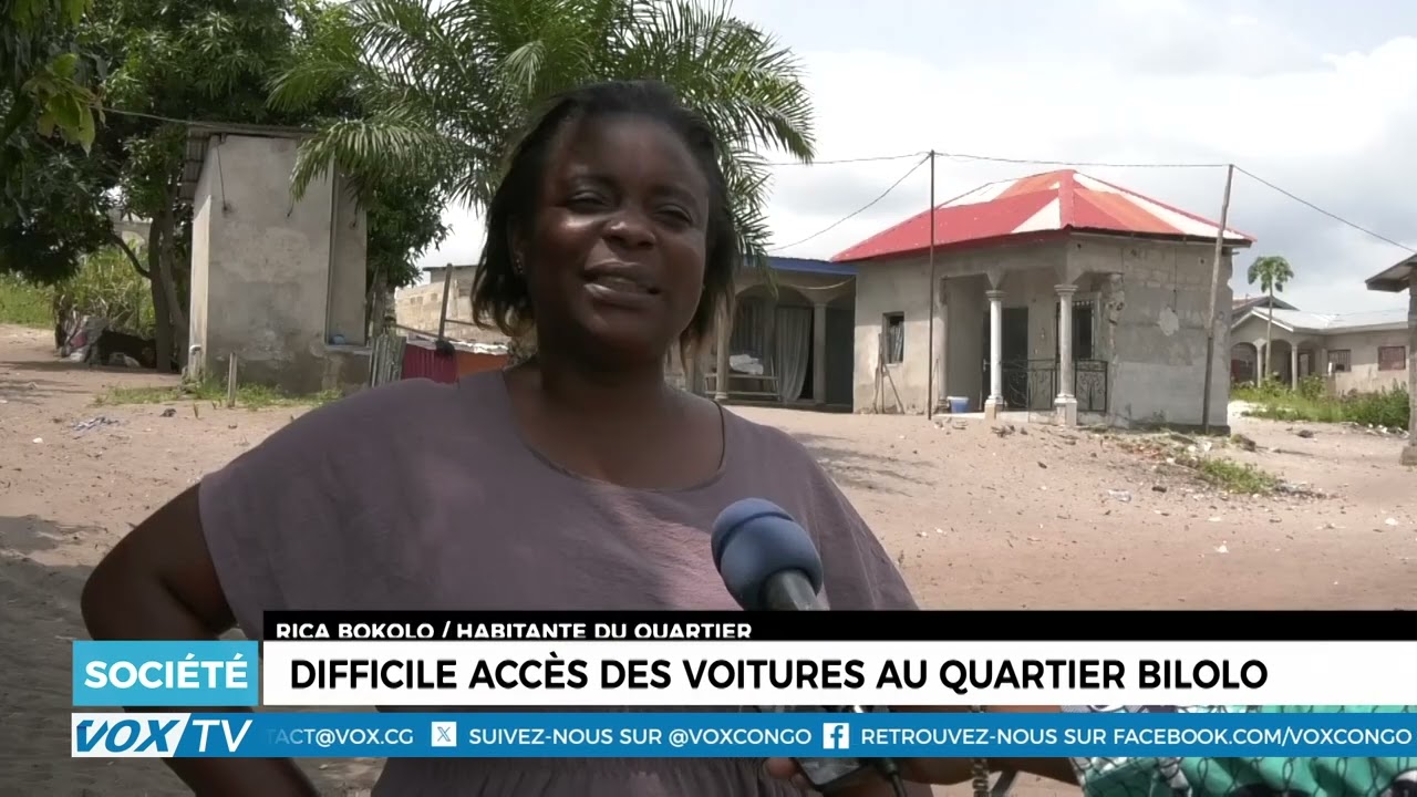Difficile accès des voitures au quartier Bilolo