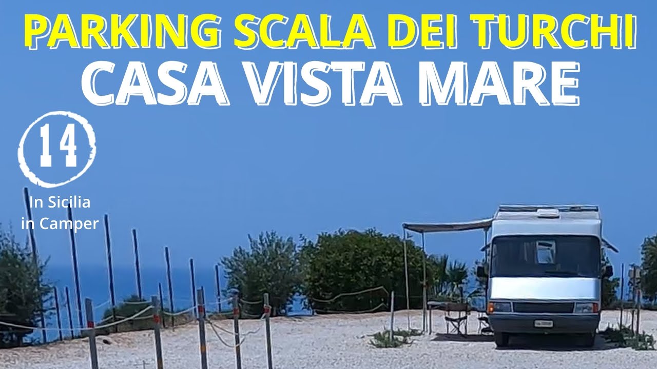 IN CAMPER IN SICILIA 14 - PARKING SCALA DEI TURCHI - CAMPER CASA VISTA MARE