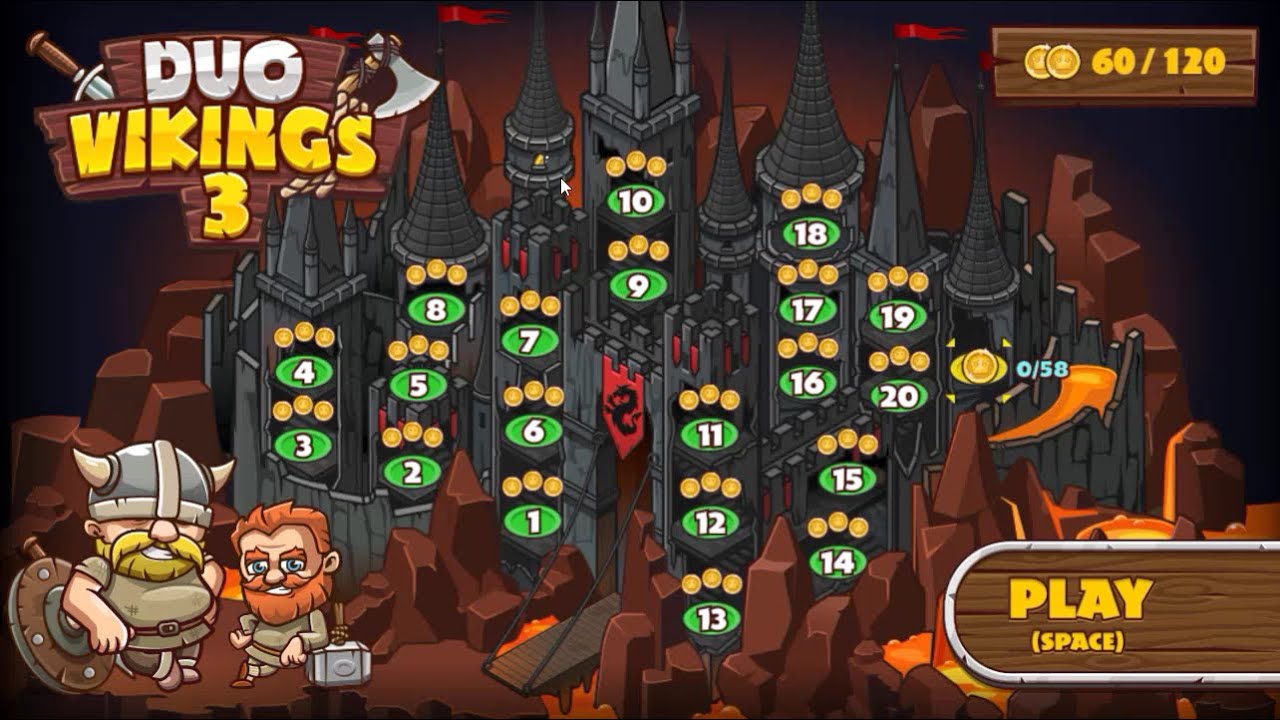 Duo Vikings 3 (Two Player Game)