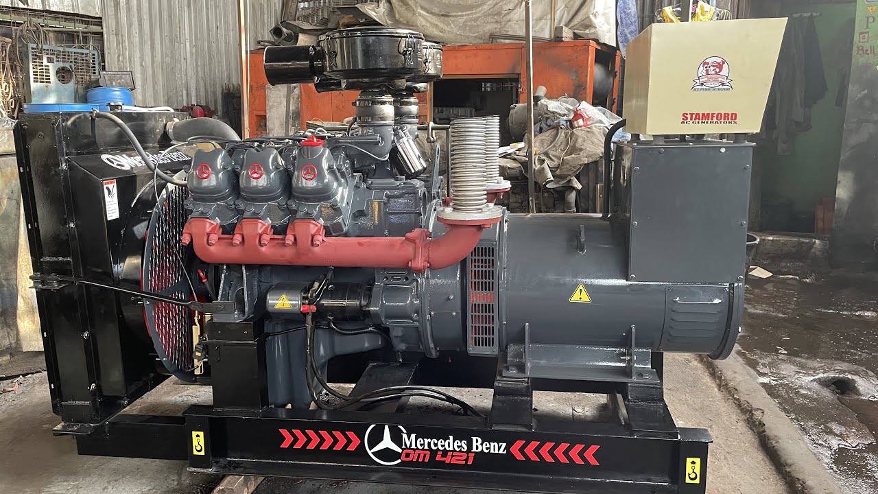 Mercedes Benz OM421 diesel generators 110 KW load testing good job 👍🏻