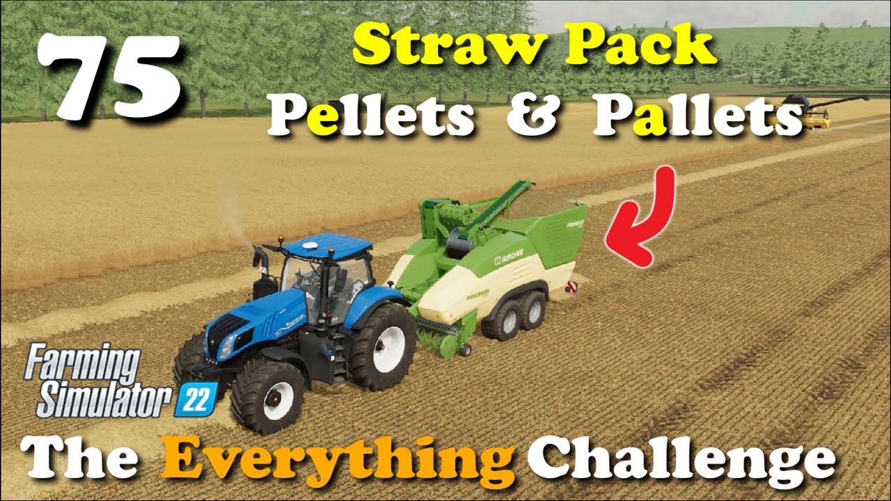 STRAW PELLETS & PALLETS - Everything Challenge #75 - FS22 + Premium + Platinum + Tobii Eye Tracker