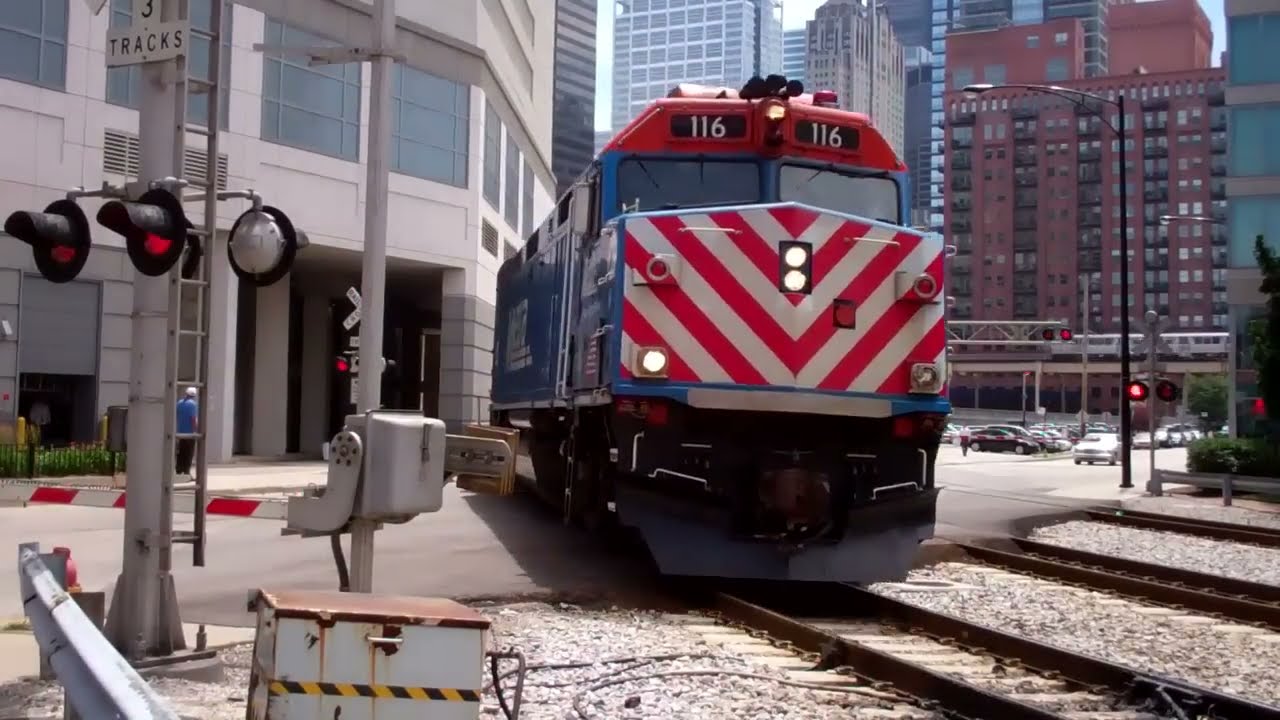 Trains At Canal Street In Downtown Chicago July 14, 2011