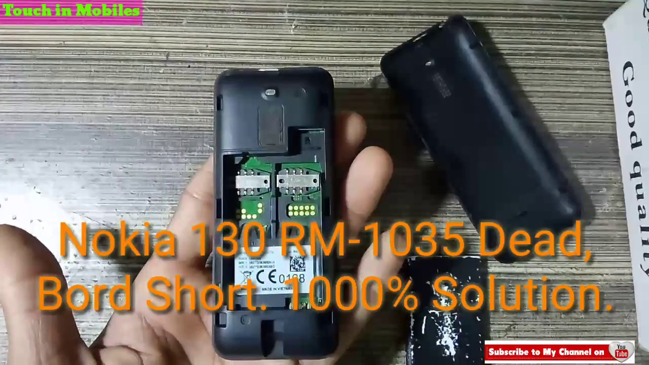 Nokia 130 RM-1305 Short Dead Solution | Nokia 130 Not Power on Solution