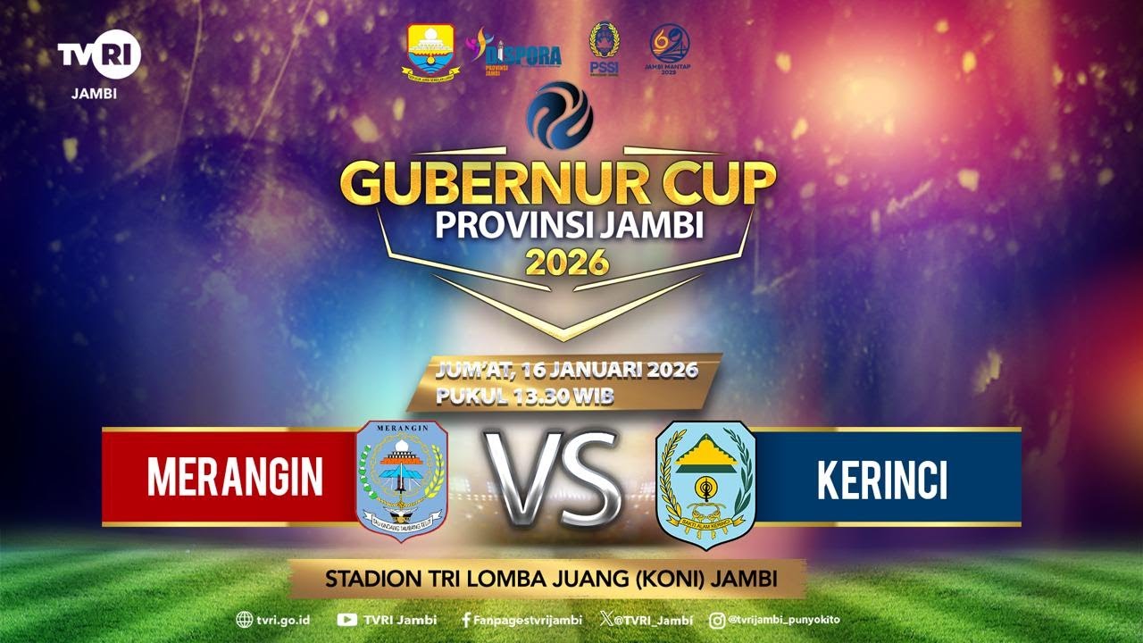 🔴GUBERNUR CUP 2026 (Jumat, 16 Januari 2026) | MERANGIN VS KERINCI