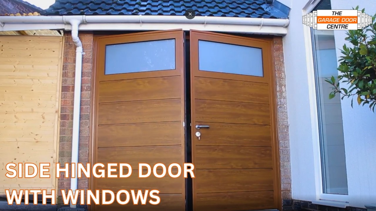 Side Hinged Door with Windows Installation - The Garage Door Centre