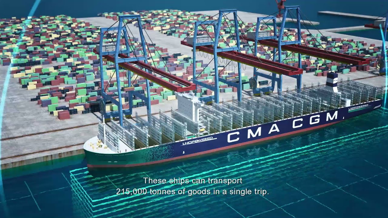 CMA CGM Group's giant of the sea, fuelled by LNG with support of GTT technologies.