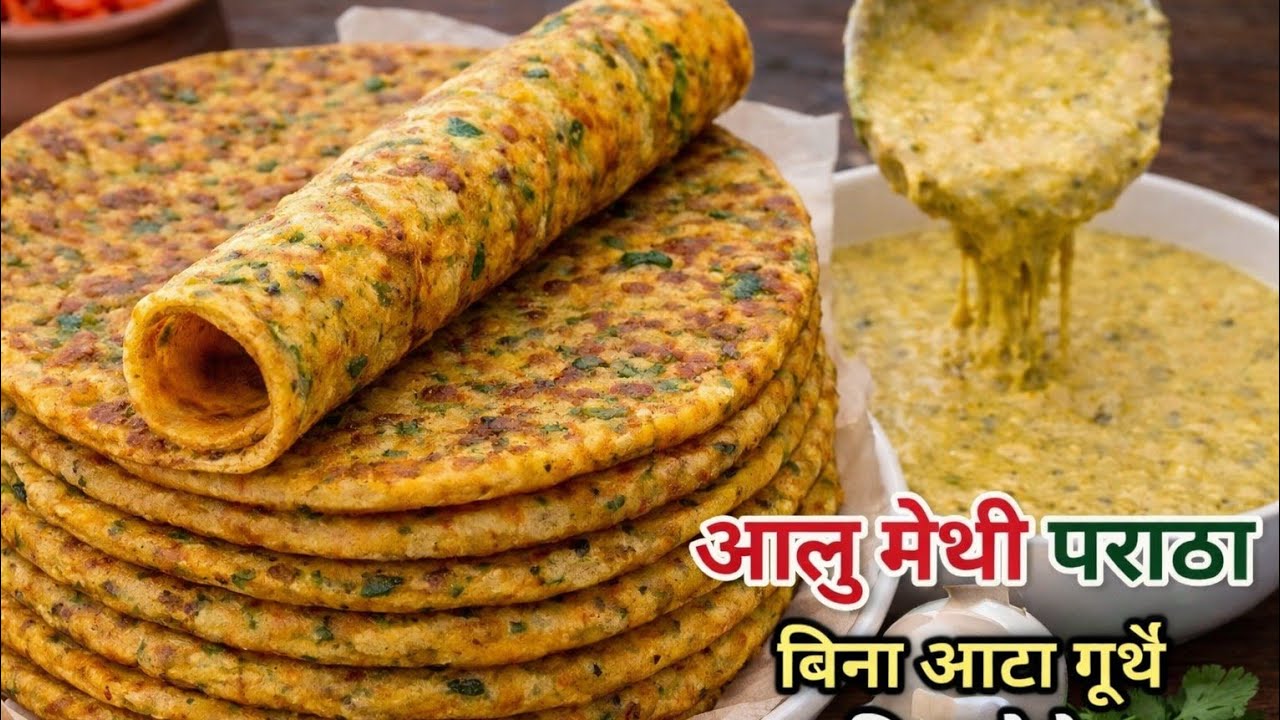 ना आटा गूंथना ना ही बेलना 5 मिनट में ढेर सारे आलू के पराठे 😍बनाने काएकदम नया तरीका देखकर चौंक जाएंगे