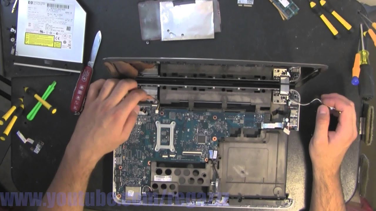HP PAVILION DM4 take apart video, disassemble, how to open disassembly