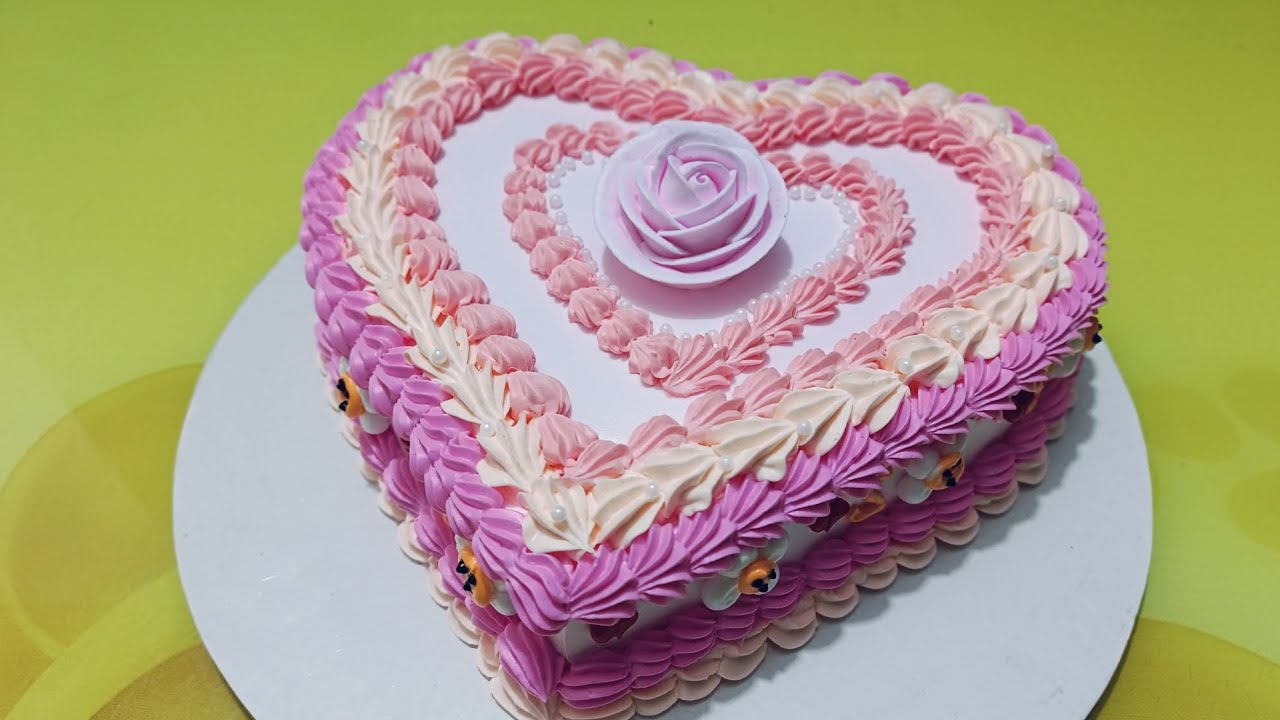 Heart Shape Cake Design 2026 saport plz #cake #foryou 