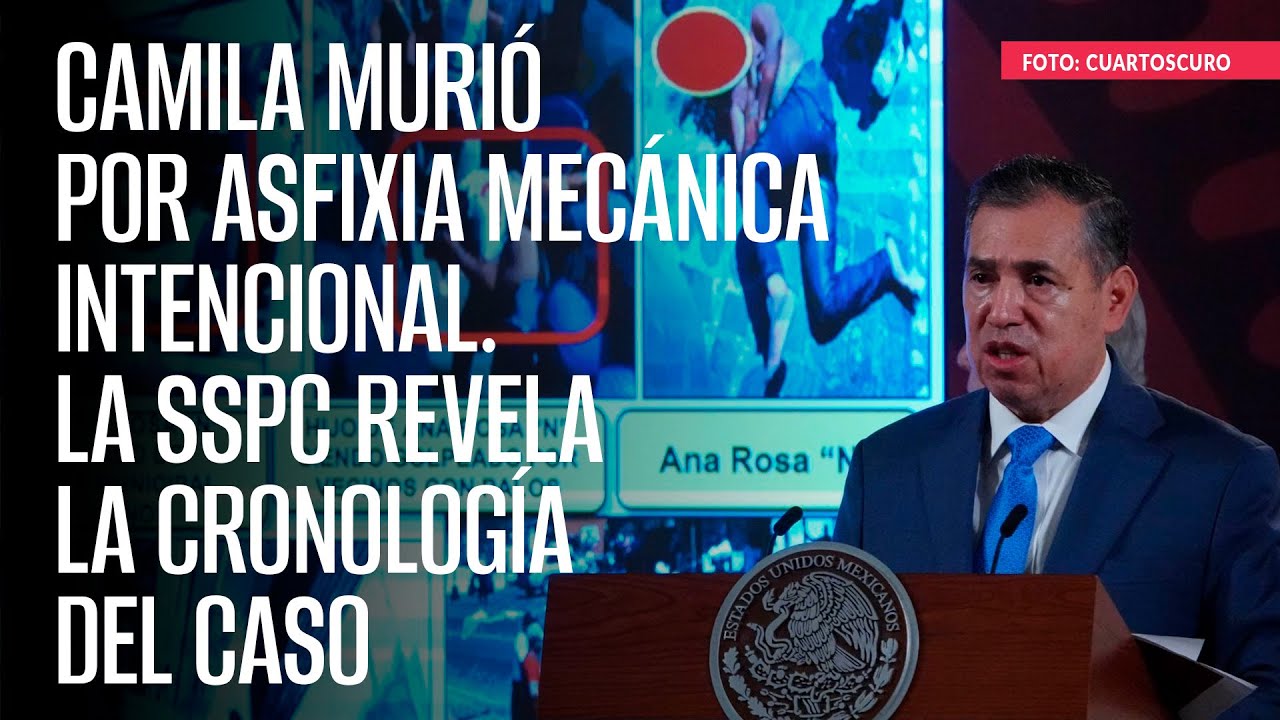 Camila murió por asfixia mecánica intencional. La SSPC revela la cronología del caso
