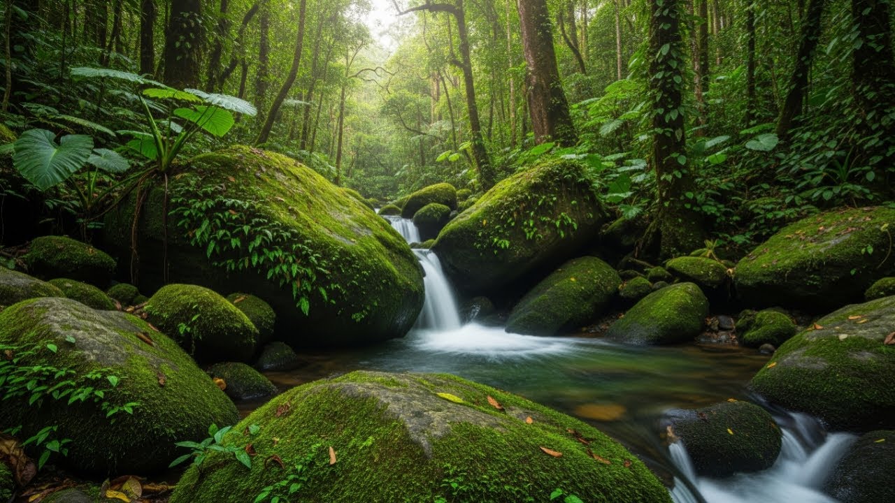 PEACEFUL RIVER STREAM ASMR | RELAXING WATER SOUNDS FOR SLEEP, FOCUS, AND CALMING