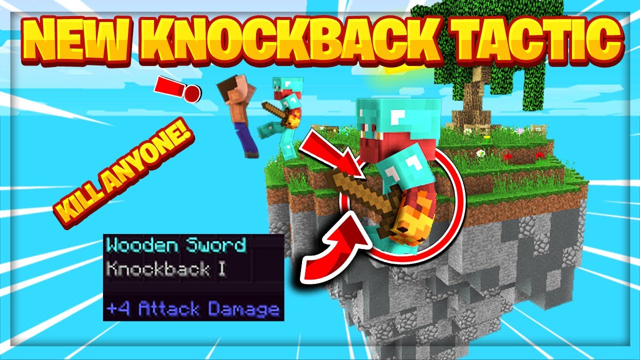 *NEW* KNOCKBACK STRATEGY IN SKYWARS TO DESTROY EVERYBODY!