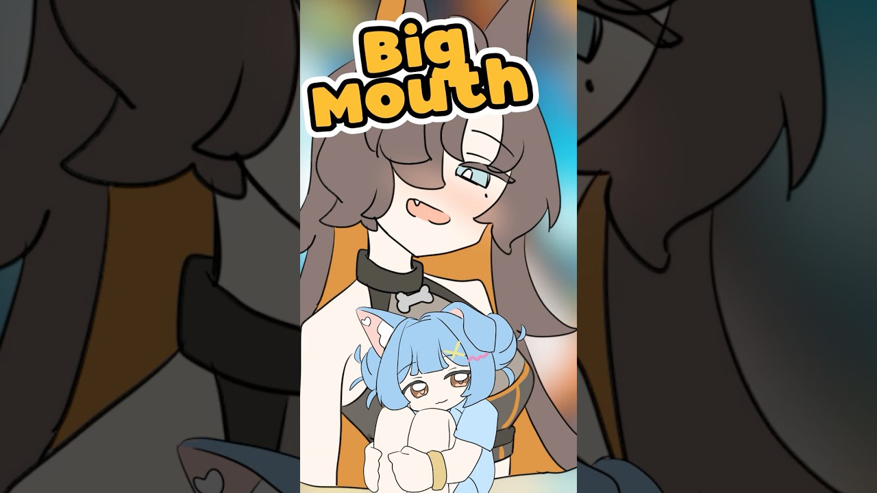 Nana stretched her mouth...